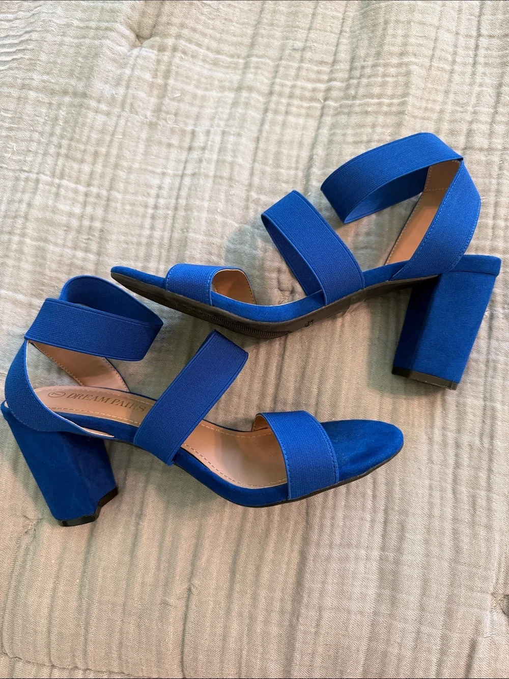 Dream Pairs Royal Blue Elastic Strappy Sandals